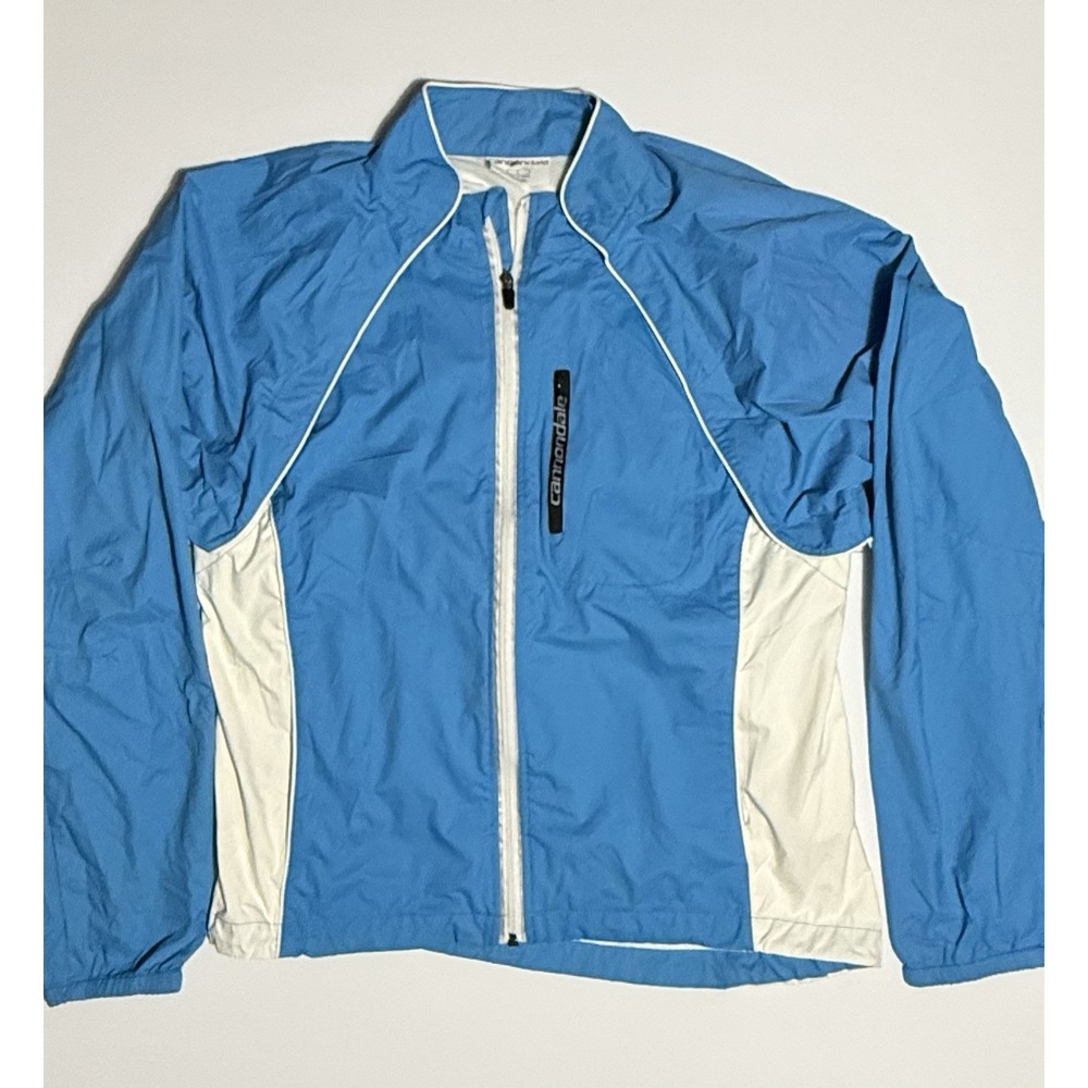 Cannondale Feel It Rain Breathable Jacket L Convertable Vest/Long Sleeve‎ Blue